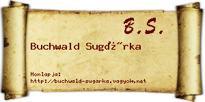 Buchwald Sugárka névjegykártya